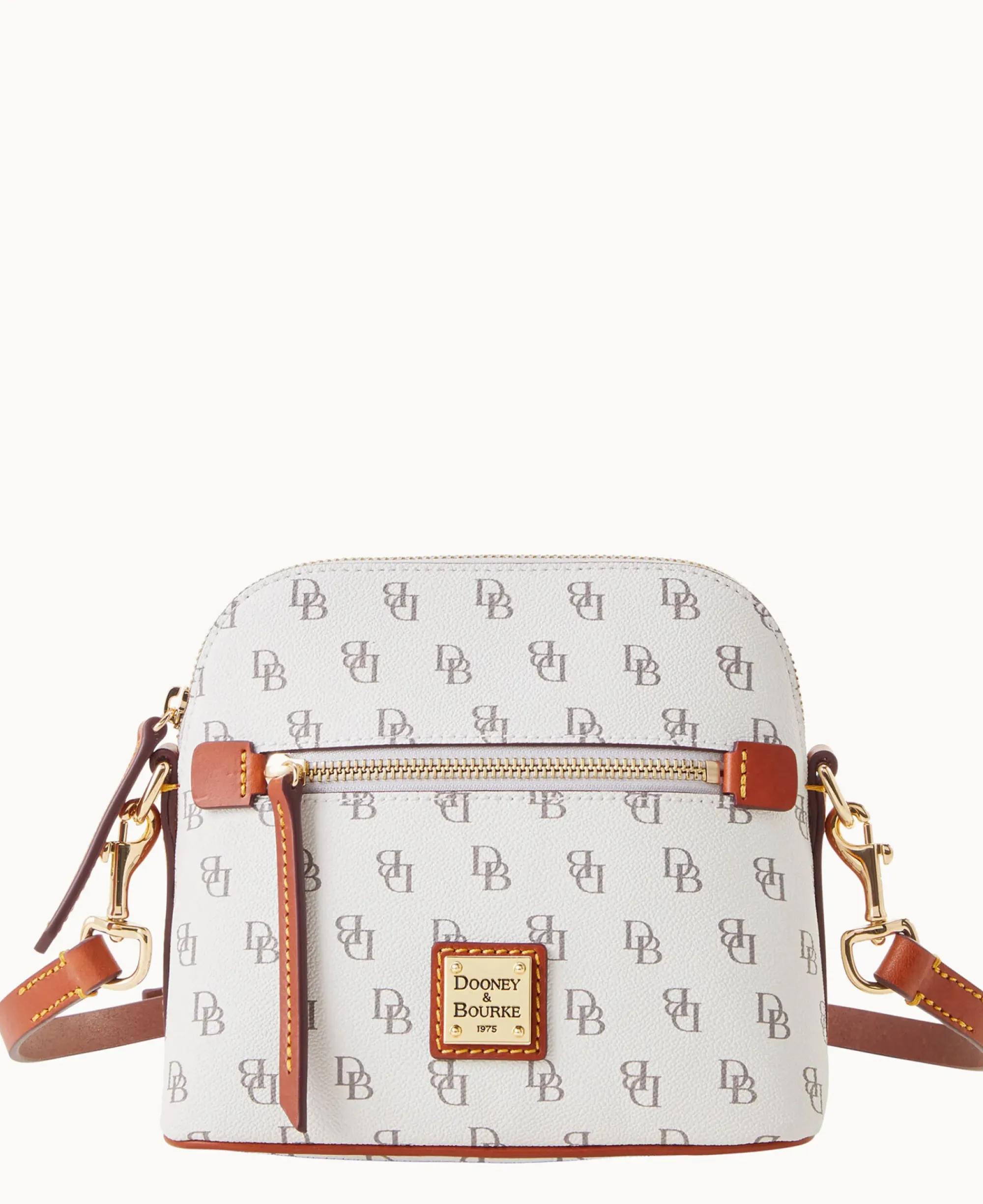 Dooney & Bourke The Gretta Collection|Printed Fabric<Gretta Domed Crossbody Bone