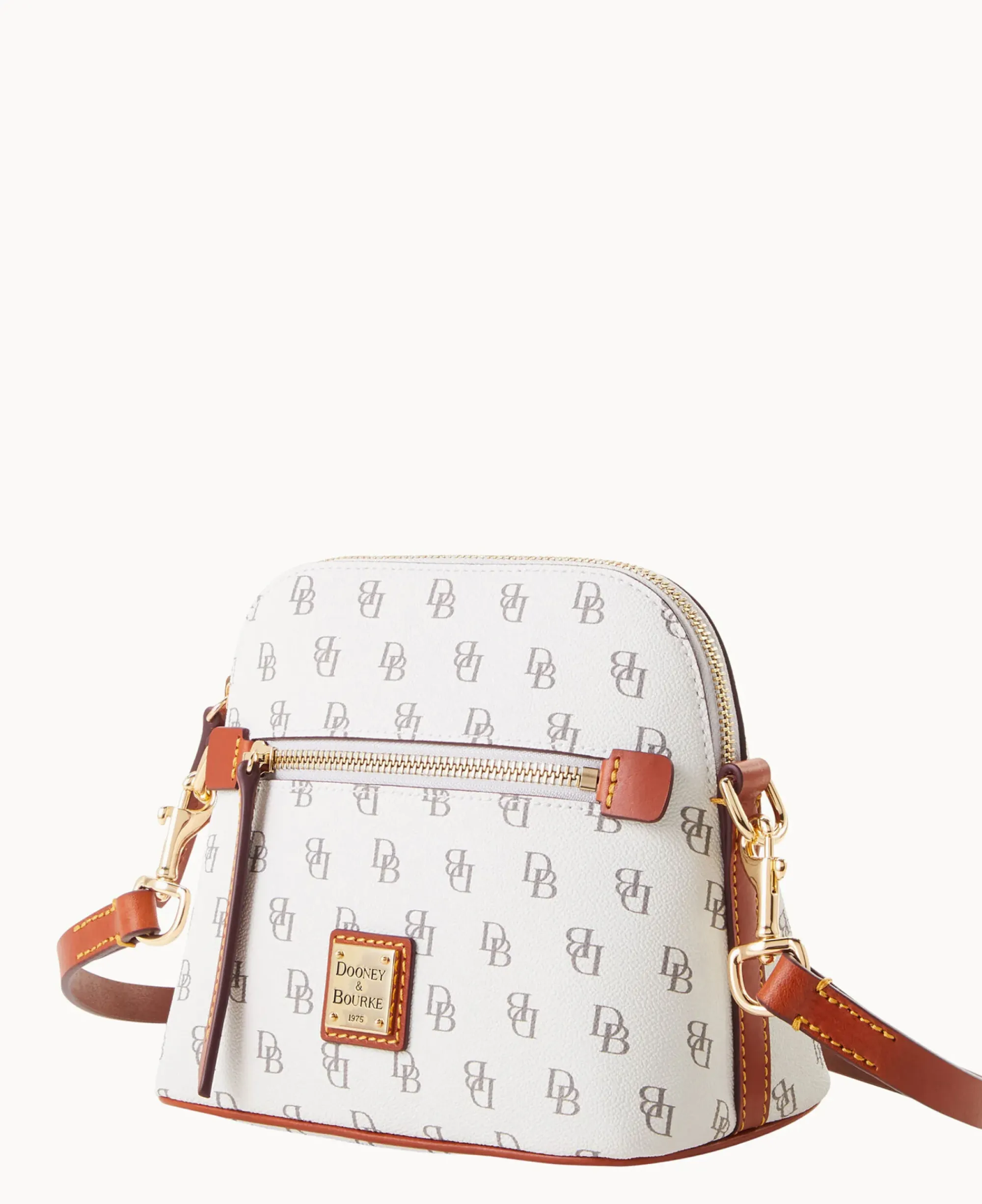 Dooney & Bourke The Gretta Collection|Printed Fabric<Gretta Domed Crossbody Bone