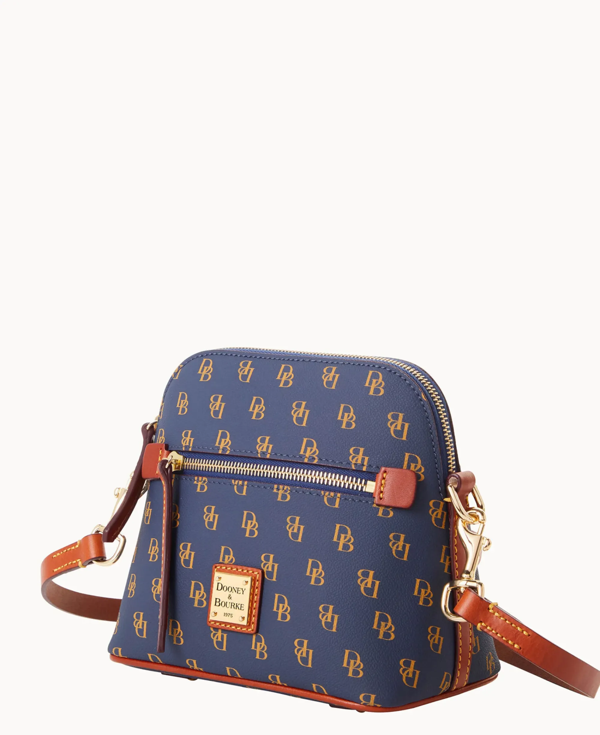 Dooney & Bourke The Gretta Collection|Printed Fabric<Gretta Domed Crossbody Navy