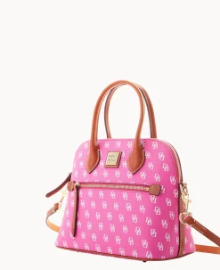 Dooney & Bourke The Gretta Collection|Ready For the Getaway<Gretta Domed Satchel Fuchsia