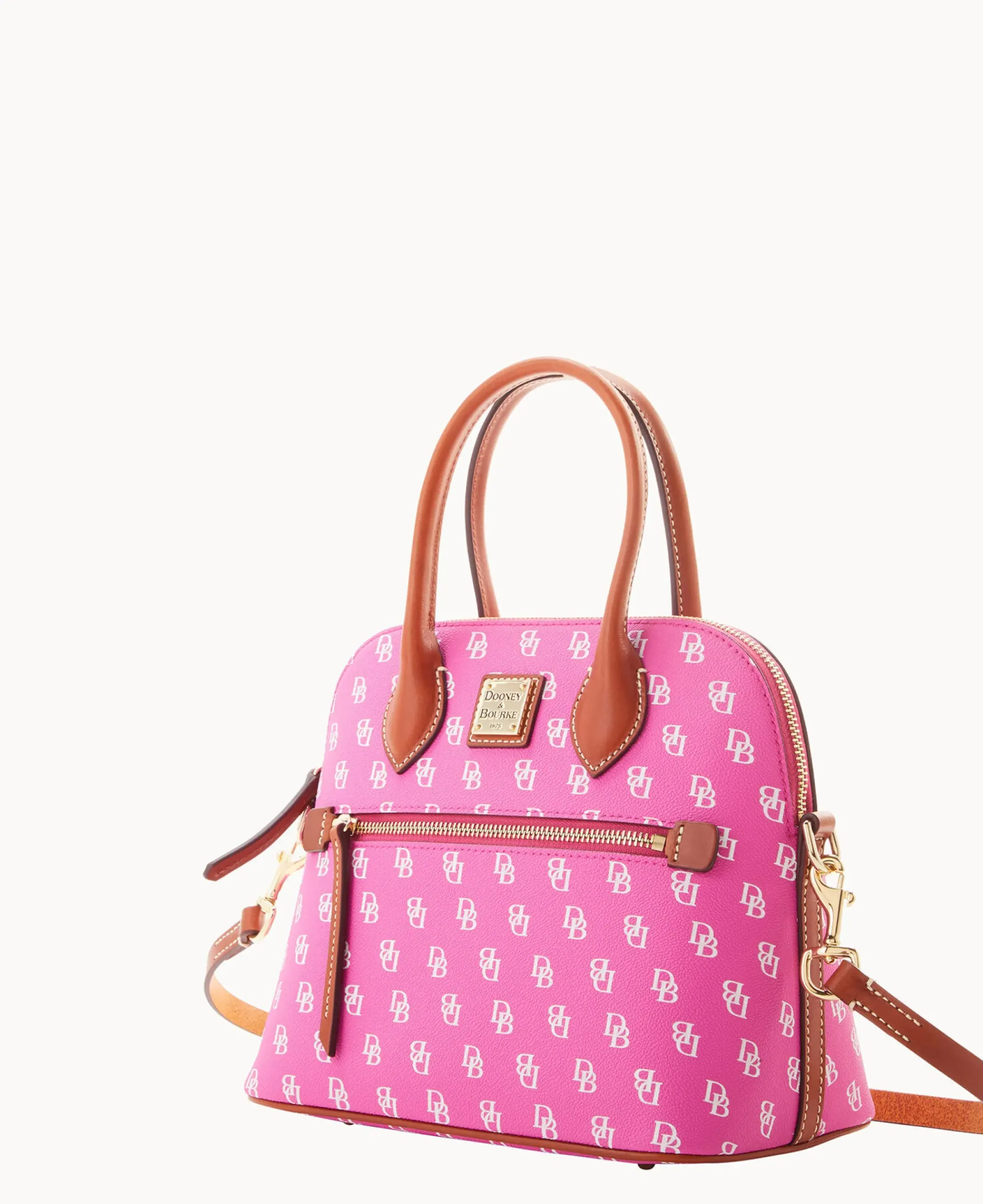 Dooney & Bourke The Gretta Collection|Ready For the Getaway<Gretta Domed Satchel Fuchsia
