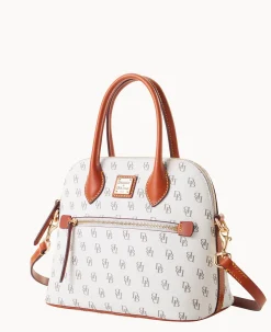 Dooney & Bourke The Gretta Collection|Ready For the Getaway<Gretta Domed Satchel Bone