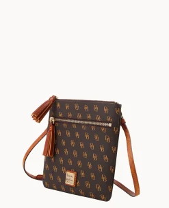 Dooney & Bourke The Gretta Collection|Printed Fabric<Gretta Double Zip Tassel Crossbody Brown Tmoro