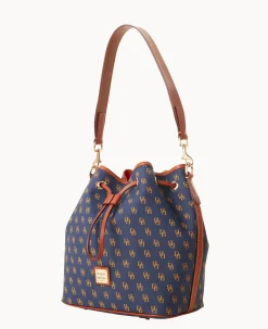 Dooney & Bourke The Gretta Collection|Ready For the Getaway<Gretta Drawstring Navy