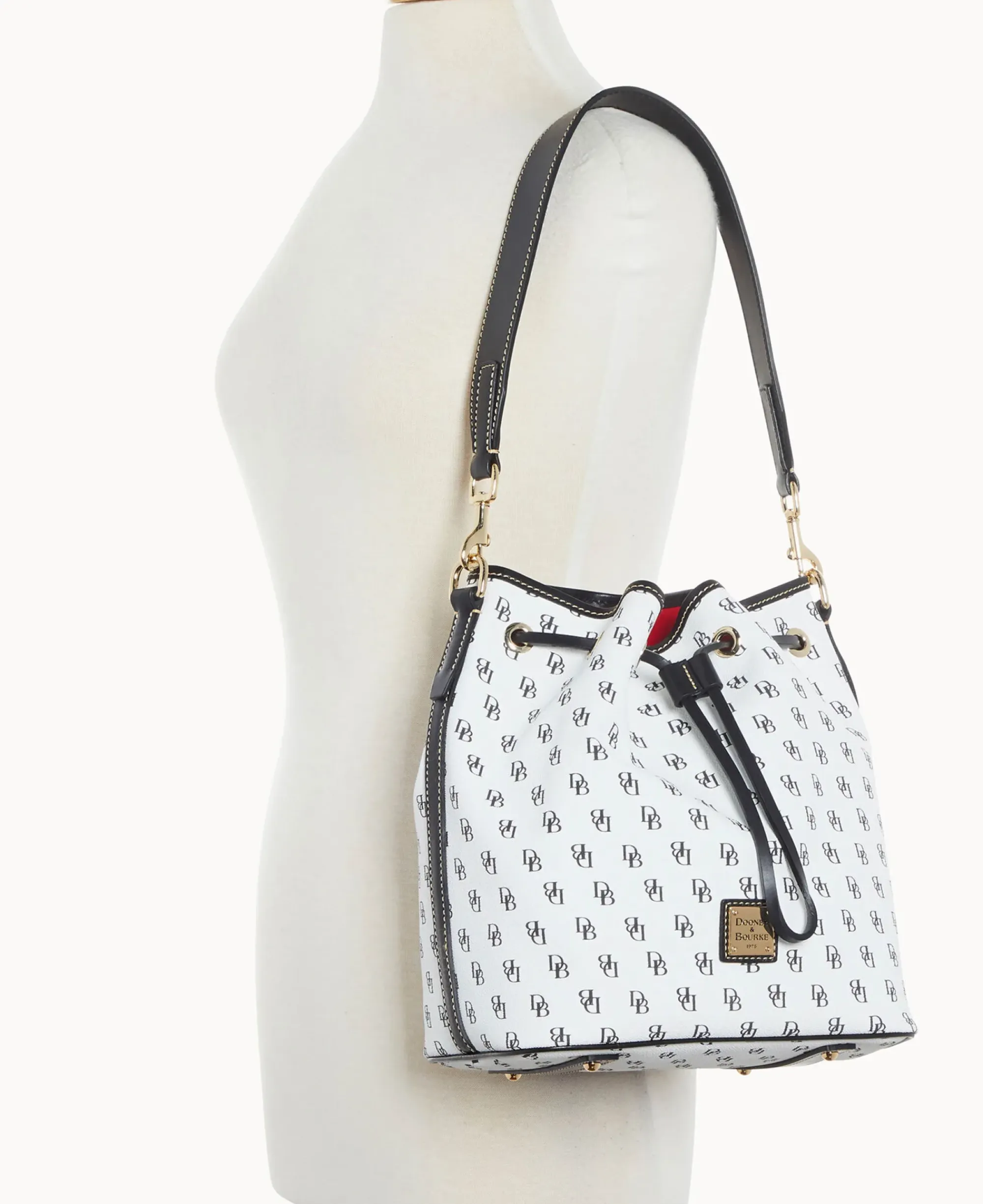 Dooney & Bourke The Gretta Collection|Ready For the Getaway<Gretta Drawstring White