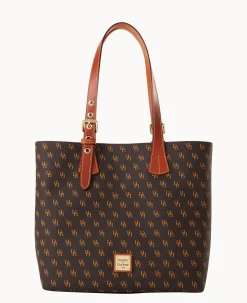 Dooney & Bourke The Gretta Collection|Picnic in the Park<Gretta Emily Tote Brown Tmoro