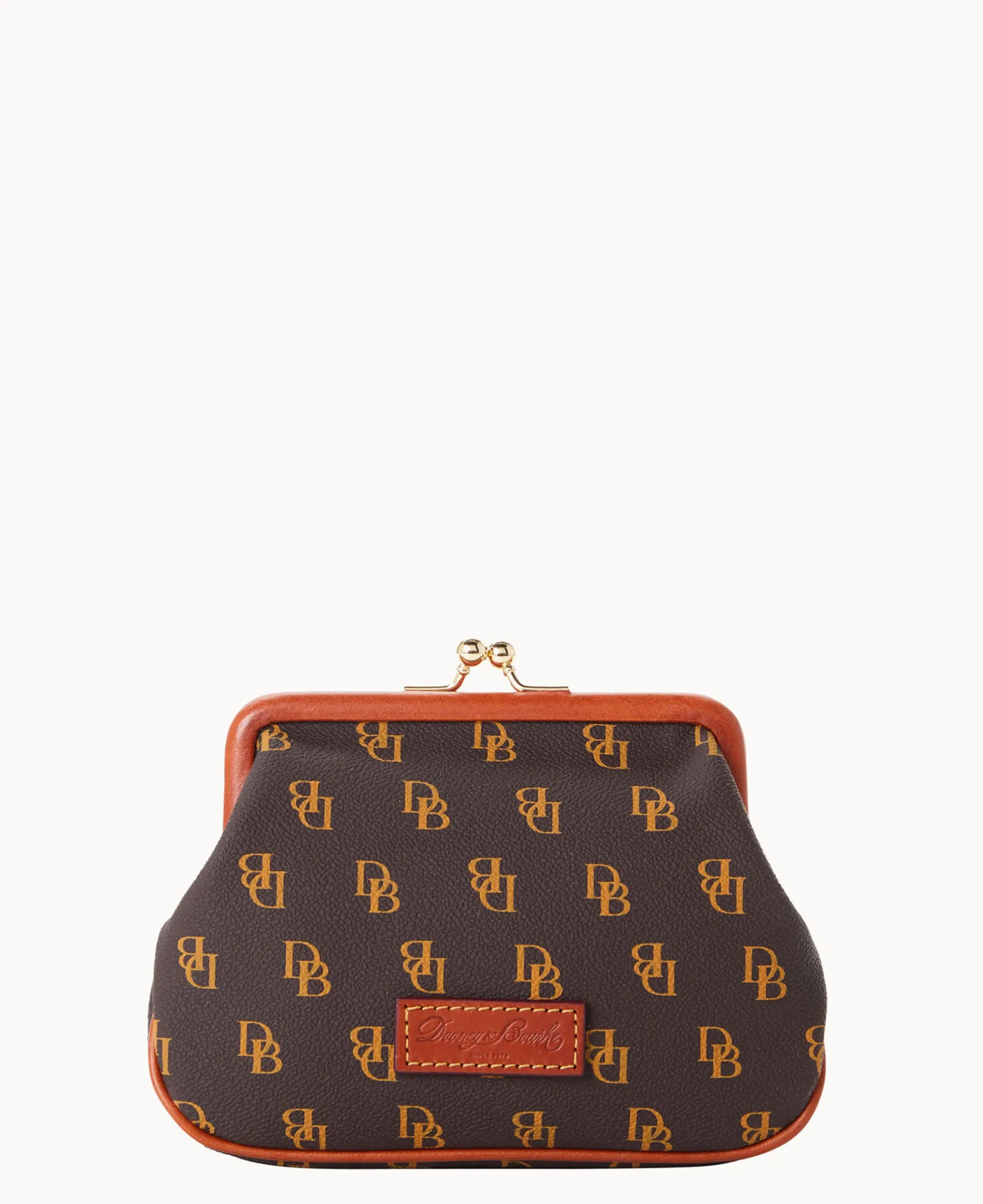 Dooney & Bourke The Gretta Collection|Grab and Go<Gretta Large Frame Purse Brown Tmoro