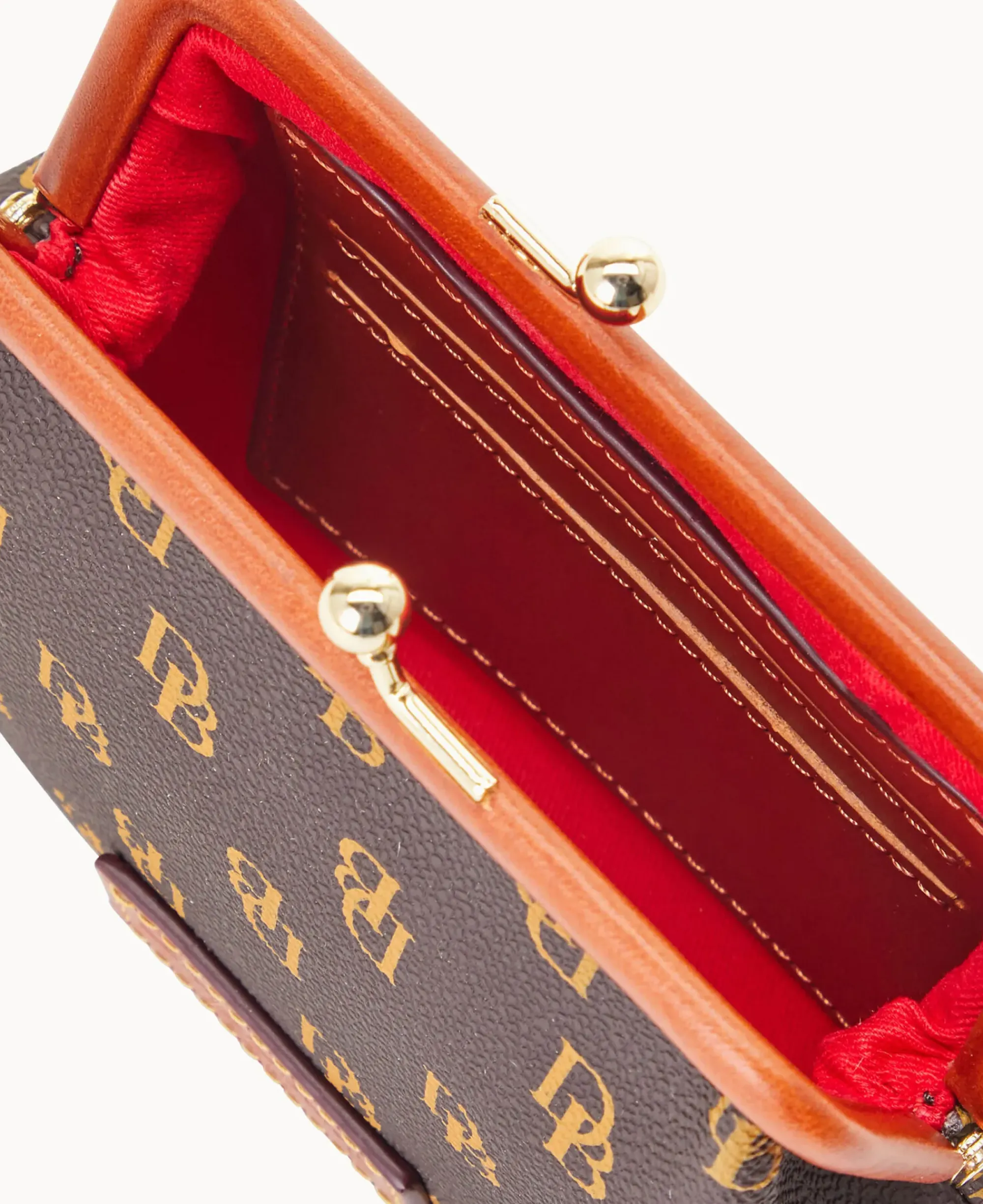Dooney & Bourke The Gretta Collection|Grab and Go<Gretta Large Frame Purse Brown Tmoro