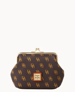 Dooney & Bourke The Gretta Collection|Grab and Go<Gretta Large Framed Coin Purse Brown Tmoro