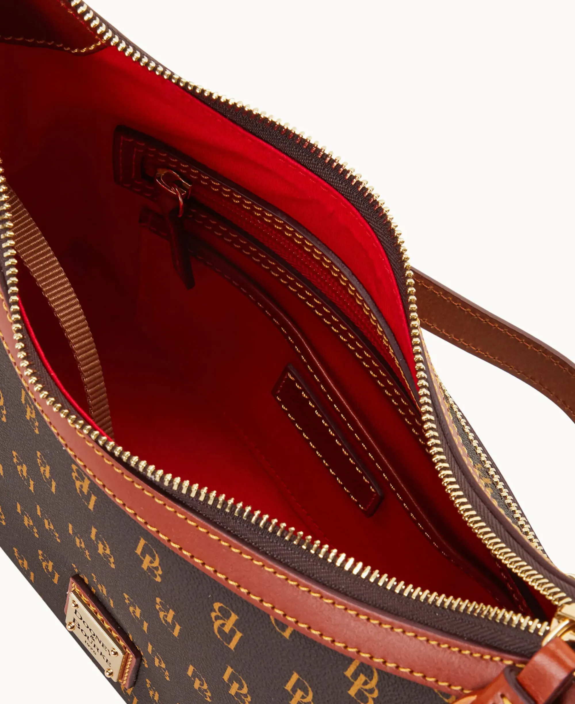 Dooney & Bourke The Gretta Collection|Picnic in the Park<Gretta Large Shoulder Bag Brown Tmoro