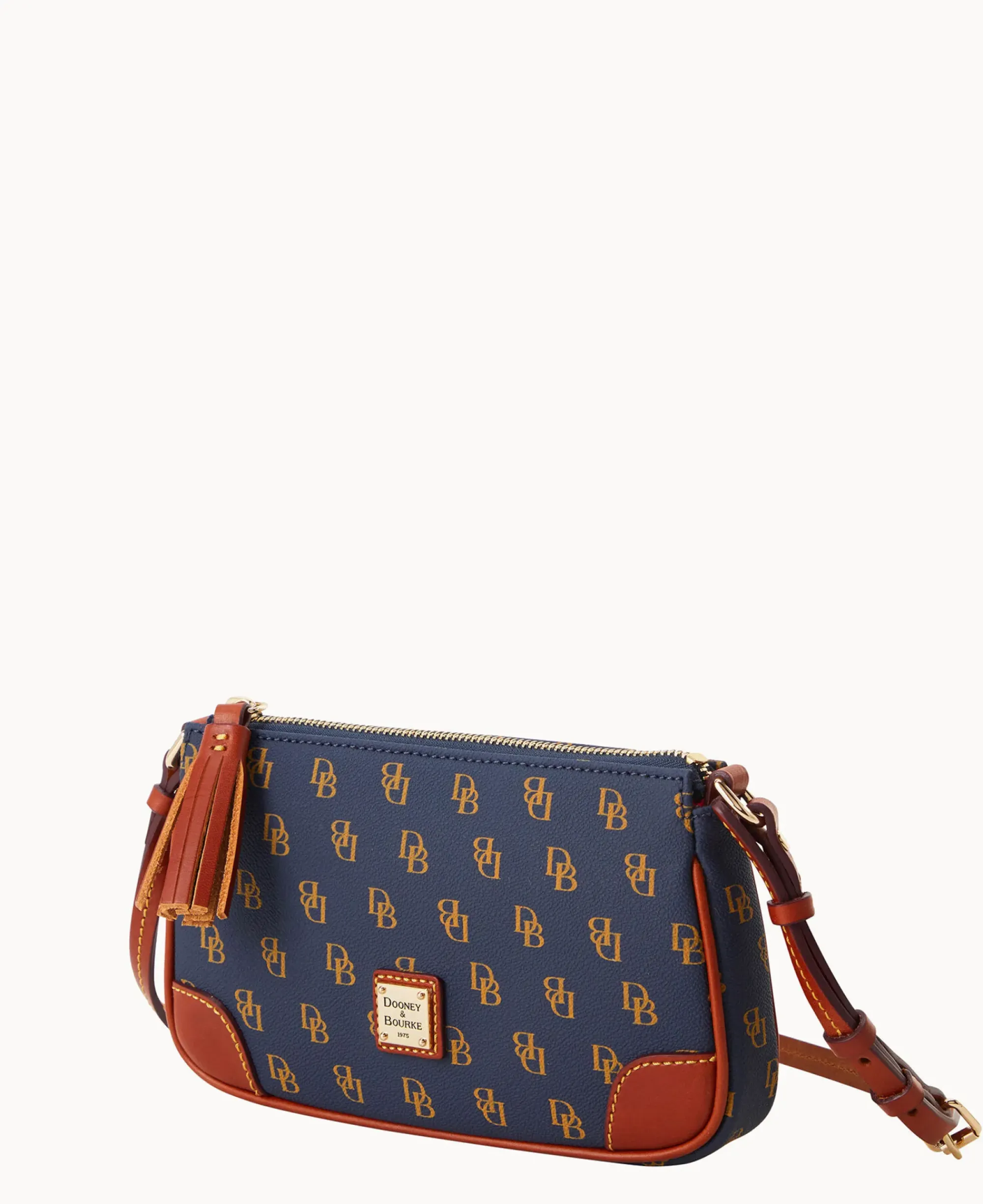 Dooney & Bourke The Gretta Collection|Printed Fabric<Gretta Slim Crossbody Navy