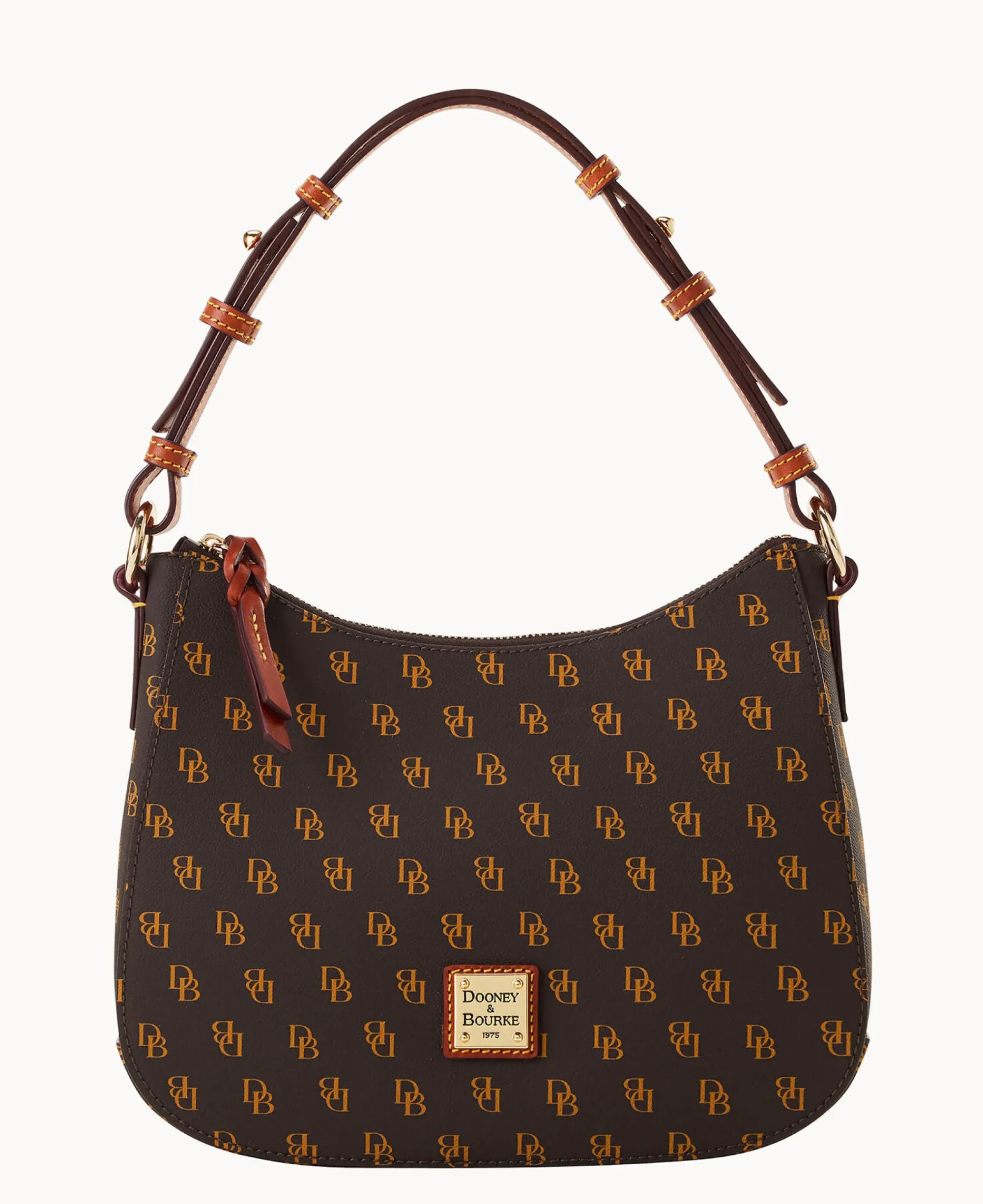 Dooney & Bourke The Gretta Collection|Picnic in the Park<Gretta Small Kiley Hobo Brown Tmoro