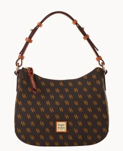Dooney & Bourke The Gretta Collection|Picnic in the Park<Gretta Small Kiley Hobo Brown Tmoro