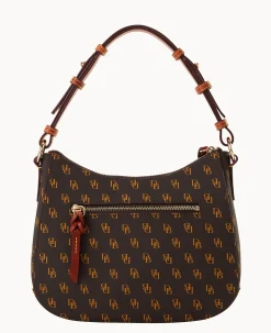 Dooney & Bourke The Gretta Collection|Picnic in the Park<Gretta Small Kiley Hobo Brown Tmoro