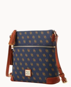 Dooney & Bourke The Gretta Collection|Printed Fabric<Gretta Small Tassel Crossbody Navy