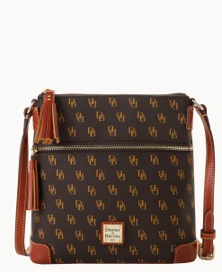Dooney & Bourke The Gretta Collection|Printed Fabric<Gretta Small Tassel Crossbody Brown Tmoro