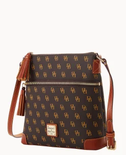 Dooney & Bourke The Gretta Collection|Printed Fabric<Gretta Small Tassel Crossbody Brown Tmoro