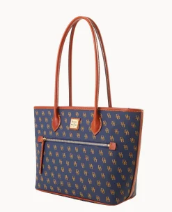 Dooney & Bourke The Gretta Collection|Ready For the Getaway<Gretta Tote Navy