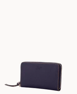 Dooney & Bourke Grab and Go|Wristlets<Henrys Large Zip Around Wristlet Navy