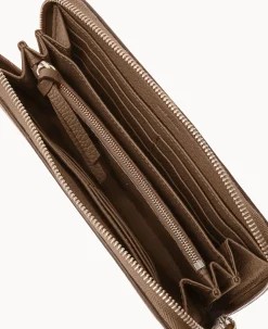 Dooney & Bourke Grab and Go|Wristlets<Henrys Large Zip Around Wristlet Dark Taupe
