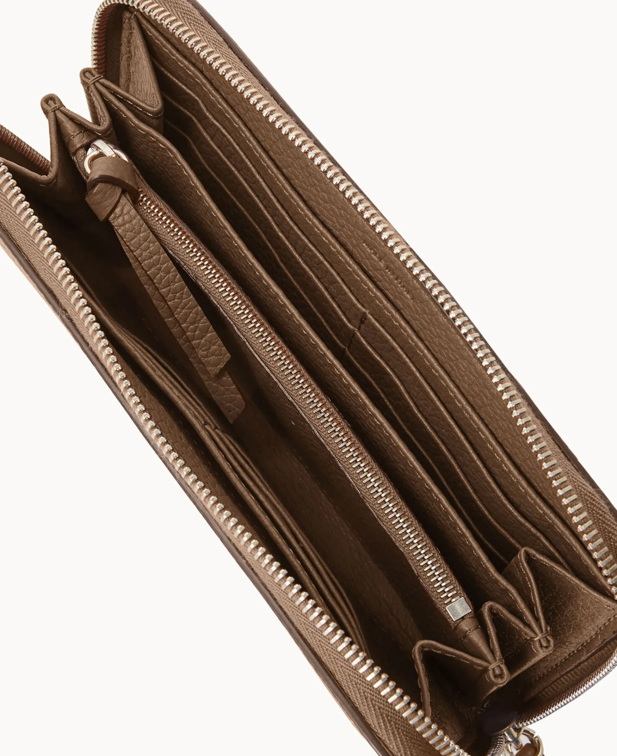 Dooney & Bourke Grab and Go|Wristlets<Henrys Large Zip Around Wristlet Dark Taupe