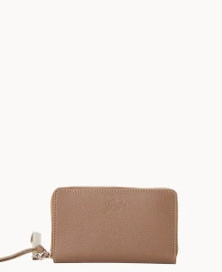 Dooney & Bourke Grab and Go|Wristlets<Henrys Zip Around Wristlet Taupe