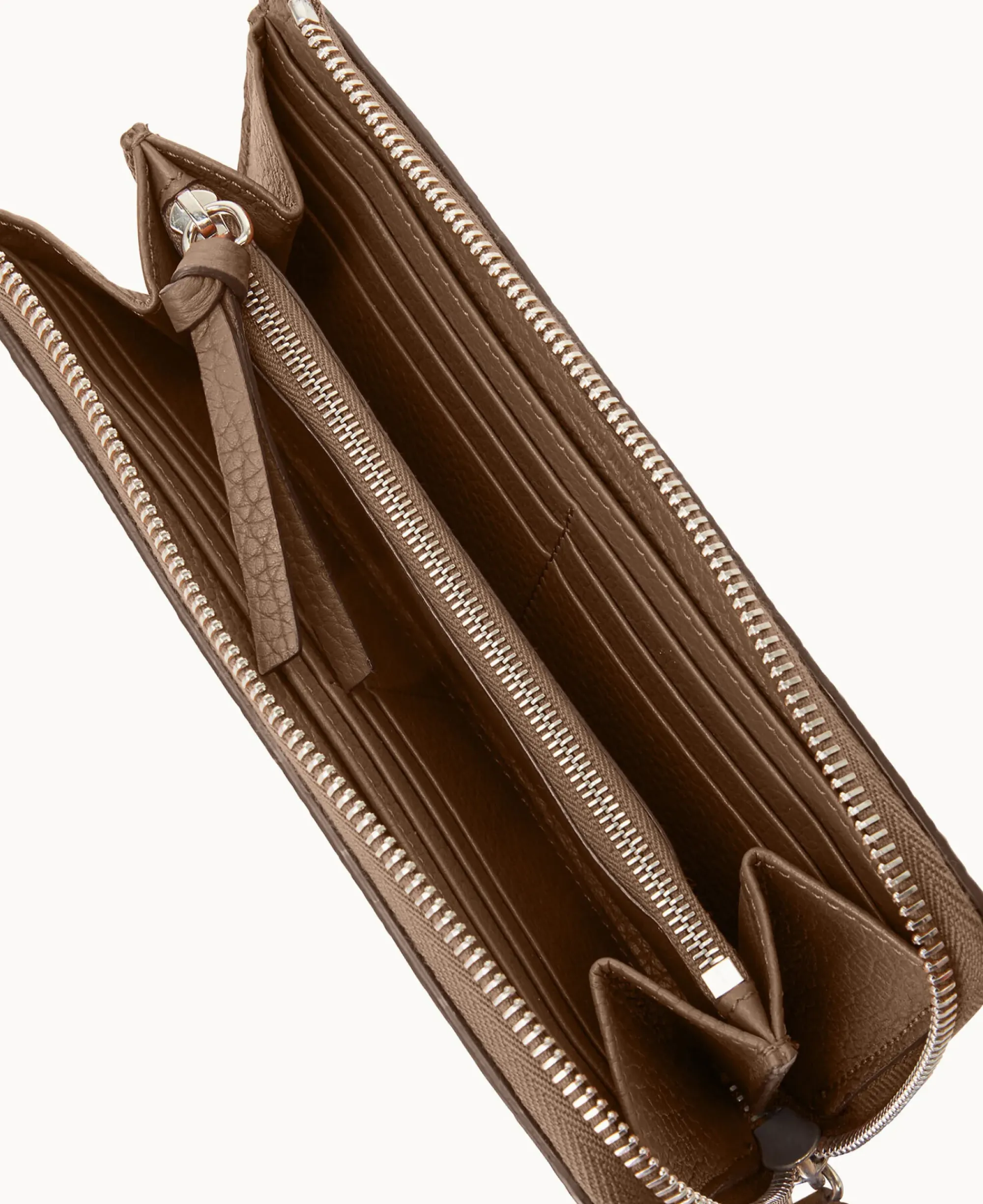 Dooney & Bourke Clutches|Wallets<Henrys Zip Clutch Dark Taupe