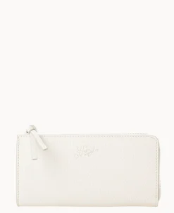 Dooney & Bourke Grab and Go|Clutches<Henrys Zip Clutch White
