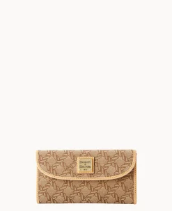 Dooney & Bourke The Maritime Collection|Grab and Go<Maritime Continental Clutch Brown