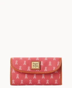 Dooney & Bourke Grab and Go|Clutches<MLB Continental Clutch ANGELS