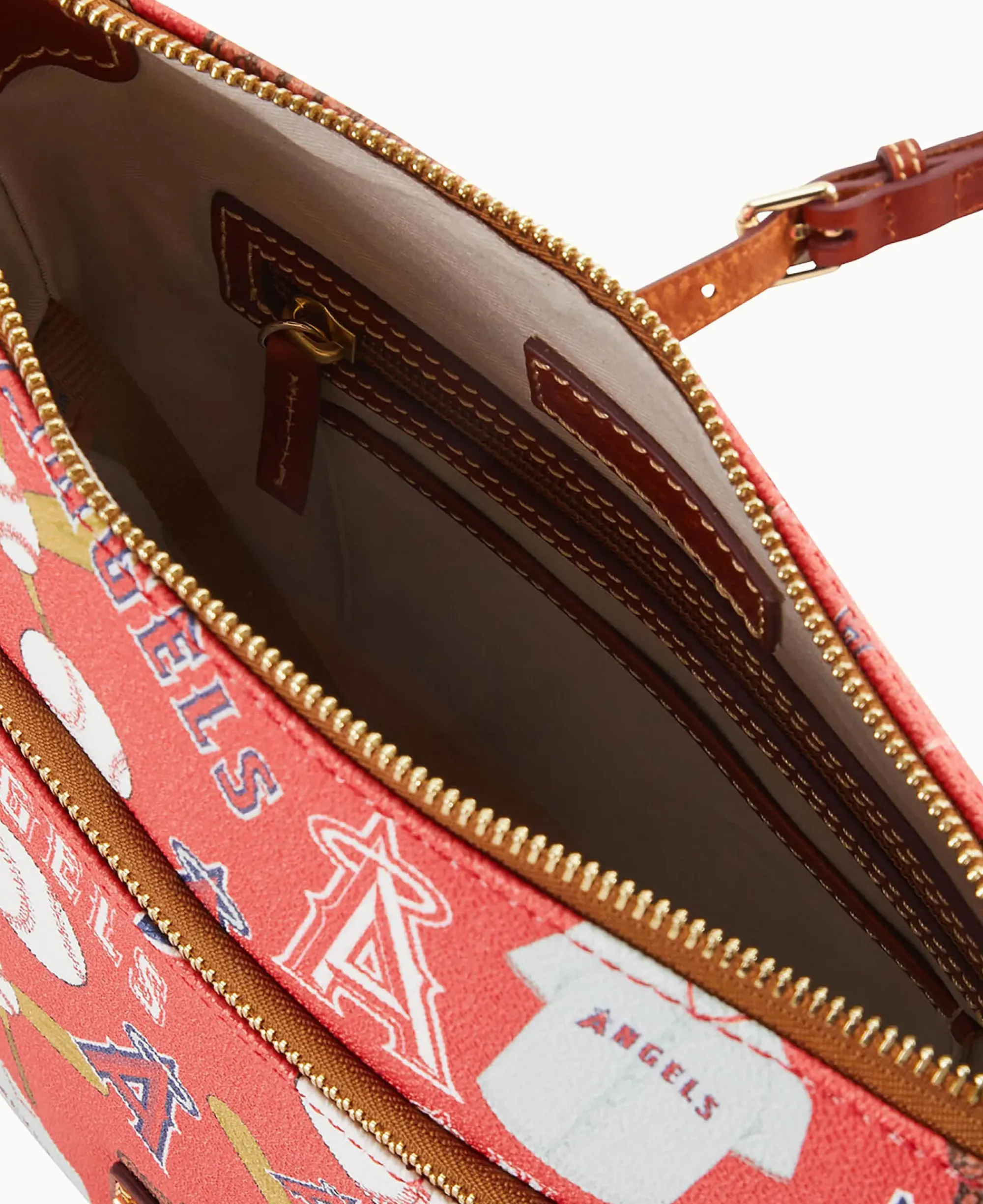 Dooney & Bourke Game Day Ready|Printed Fabric<MLB Crossbody Angels