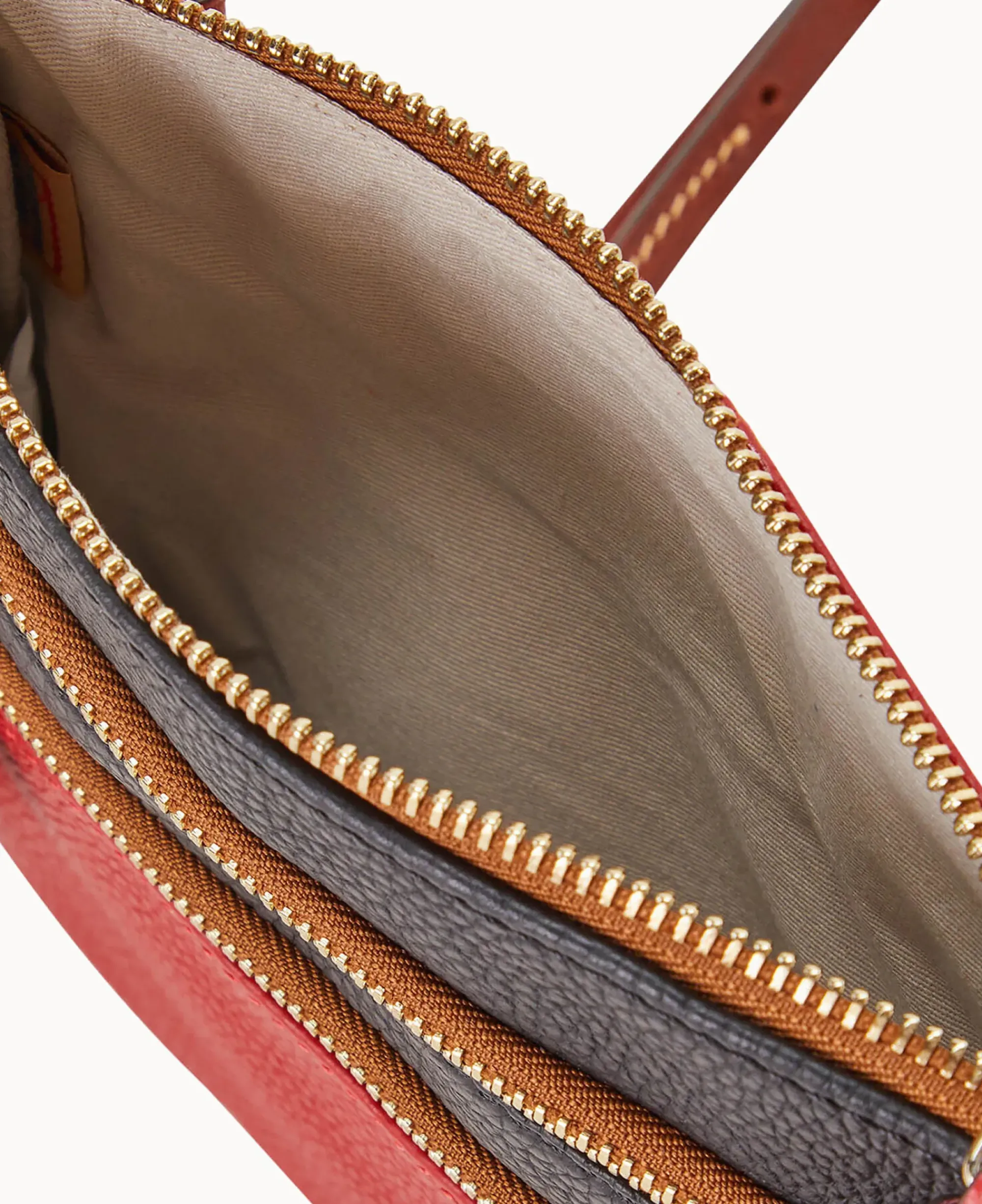 Dooney & Bourke Game Day Ready|Printed Fabric<MLB Triple Zip Crossbody Angels