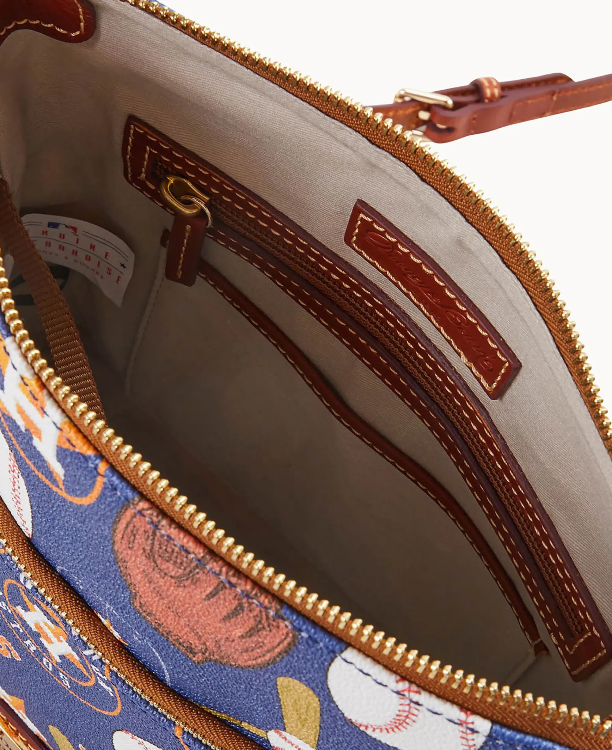 Dooney & Bourke Game Day Ready|Printed Fabric<MLB Crossbody Astros