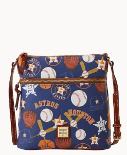 Dooney & Bourke Game Day Ready|Printed Fabric<MLB Crossbody Astros