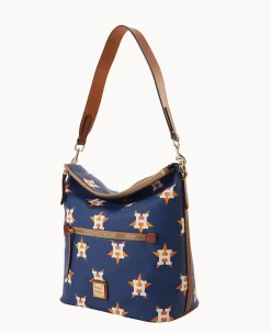 Dooney & Bourke Game Day Ready|Printed Fabric<MLB Large Sac Astros