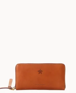 Dooney & Bourke Grab and Go|Wristlets<MLB Large Zip Around Wristlet Astros