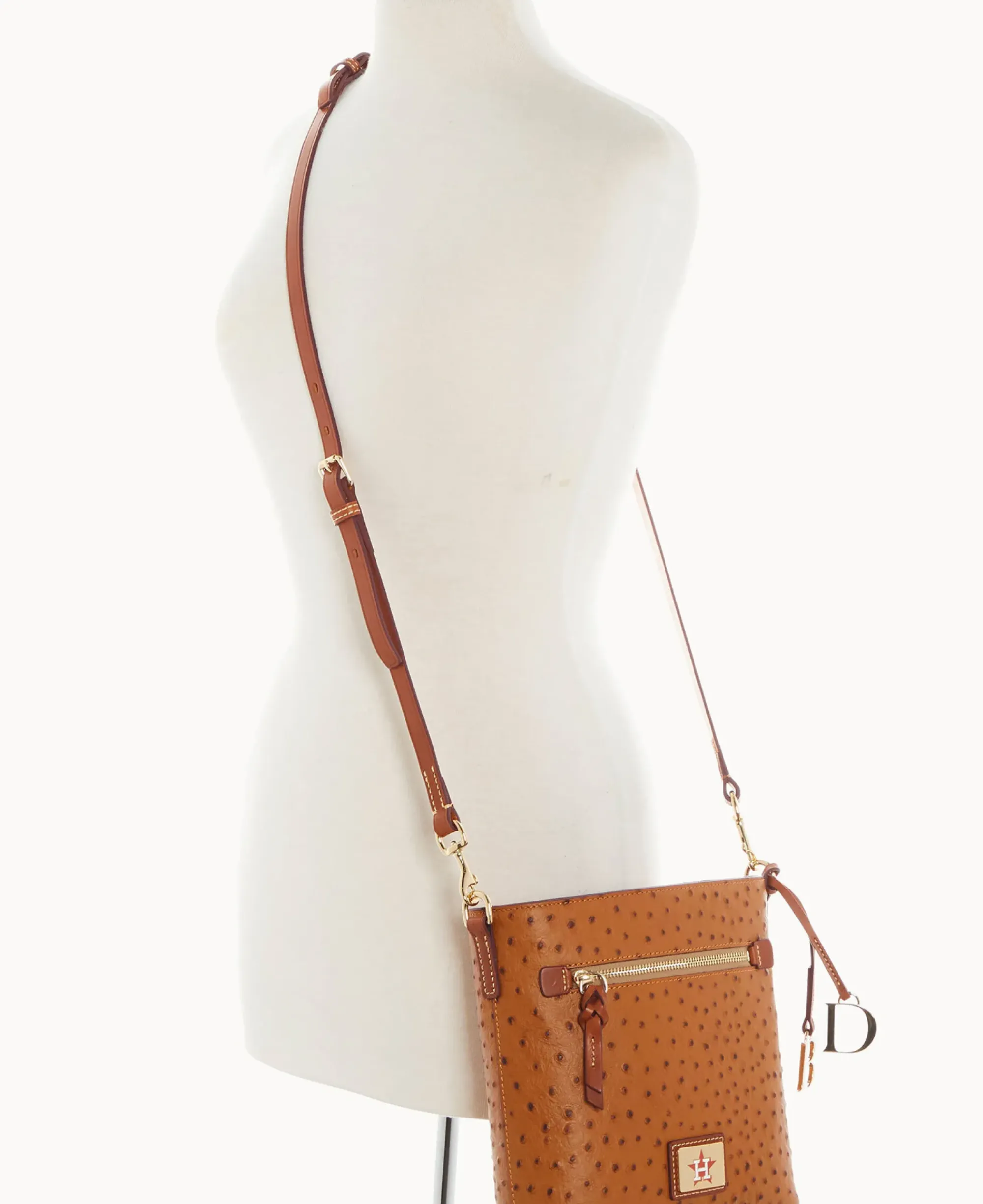 Dooney & Bourke Game Day Ready|Printed Fabric<MLB Zip Crossbody Astros