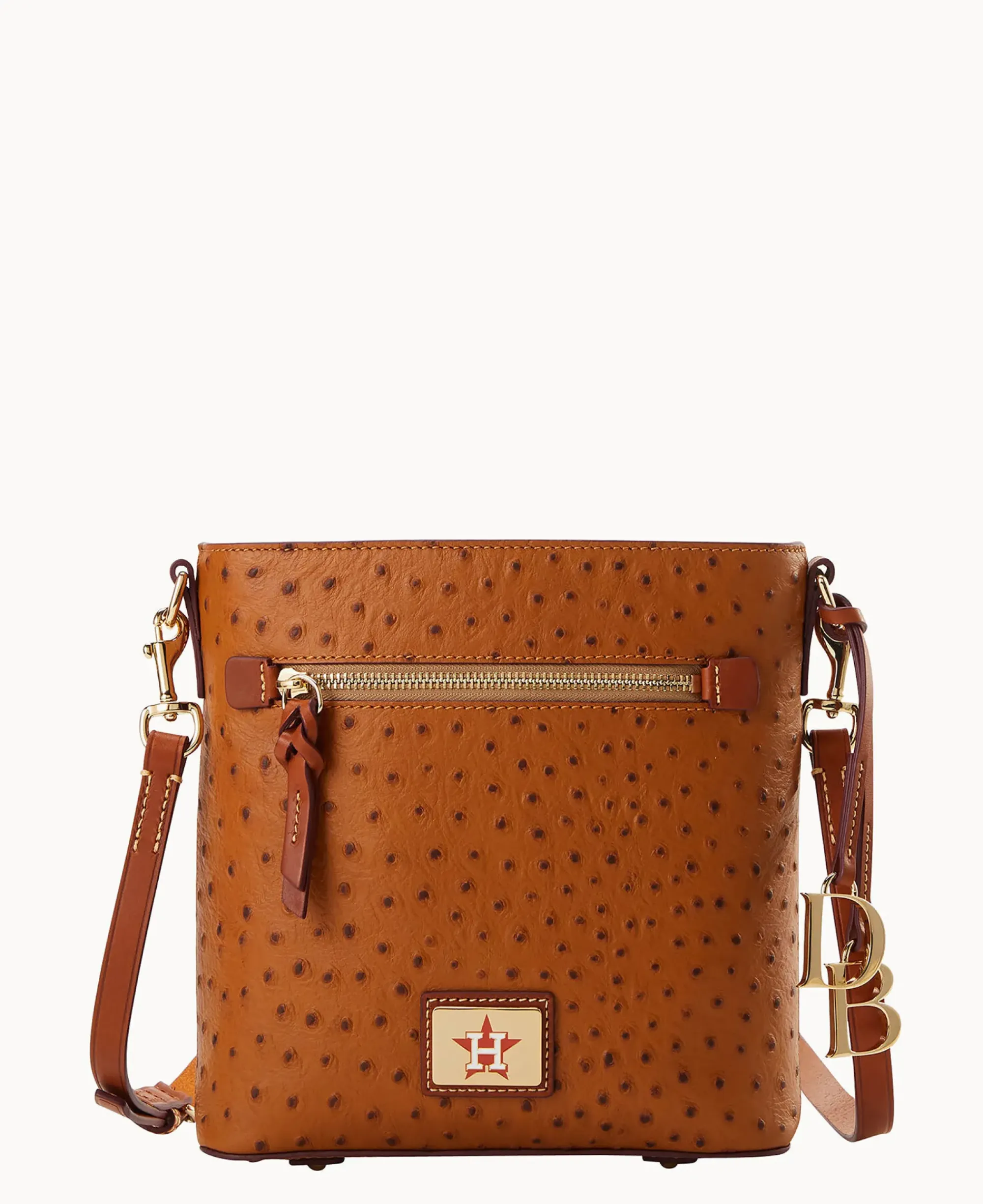 Dooney & Bourke Game Day Ready|Printed Fabric<MLB Zip Crossbody Astros