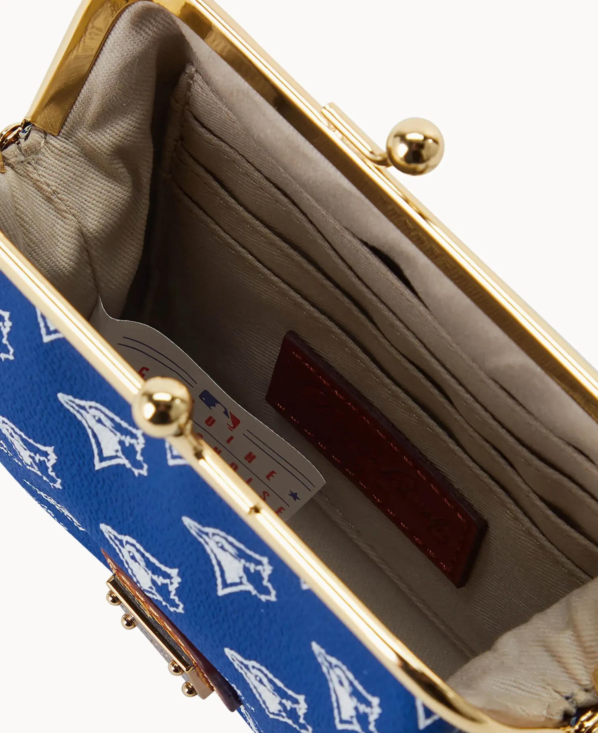 Dooney & Bourke Grab and Go|Clutches<MLB Large Framed Purse Blue Jays