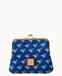 Dooney & Bourke Grab and Go|Clutches<MLB Large Framed Purse Blue Jays