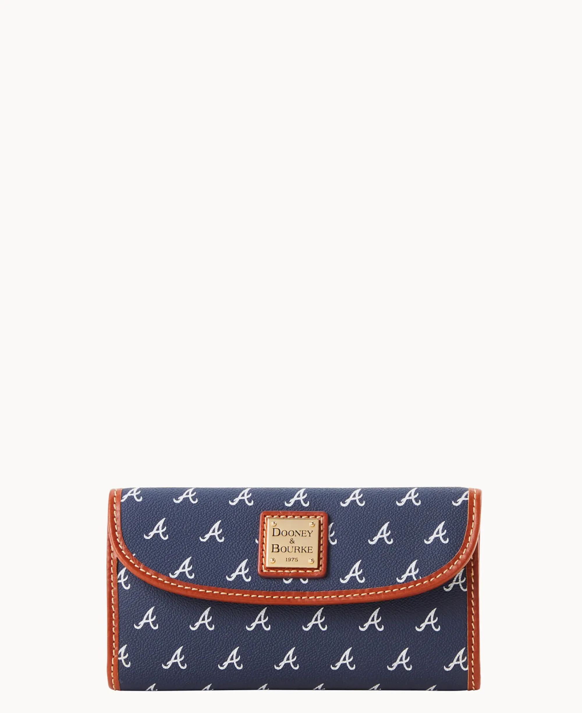 Dooney & Bourke Grab and Go|Clutches<MLB Continental Clutch Braves