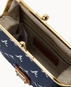 Dooney & Bourke Clutches|Wallets<MLB Large Framed Purse Braves