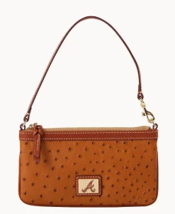 Dooney & Bourke Grab and Go|Wristlets<MLB Large Slim Wristlet Braves