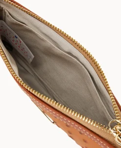 Dooney & Bourke Grab and Go|Wristlets<MLB Large Slim Wristlet Braves