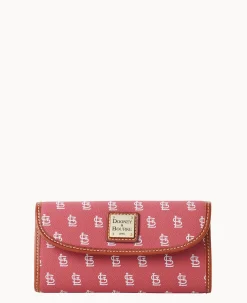 Dooney & Bourke Grab and Go|Clutches<MLB Continental Clutch CARDINALS