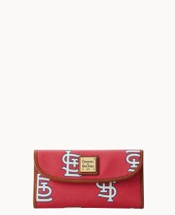 Dooney & Bourke Grab and Go|Clutches<MLB Continental Clutch Cardinals