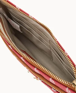 Dooney & Bourke Grab and Go|Wristlets<MLB Double Zip Wristlet Cardinals