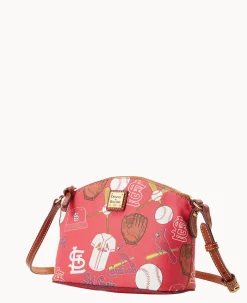 Dooney & Bourke Game Day Ready|Printed Fabric<MLB Suki Crossbody Cardinals