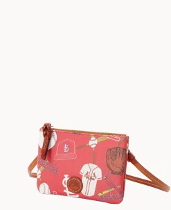 Dooney & Bourke Game Day Ready|Printed Fabric<MLB Top Zip Crossbody Cardinals