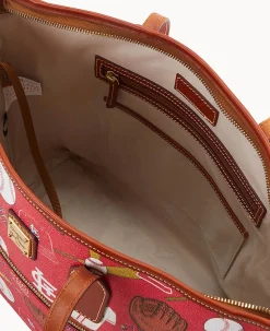 Dooney & Bourke Game Day Ready|Printed Fabric<MLB Tote Cardinals